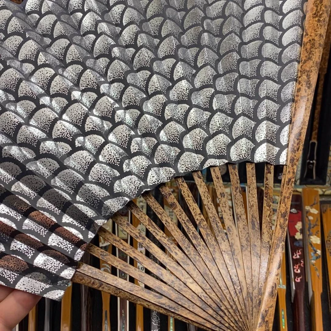 扇子鬼脸三合文玩折扇
