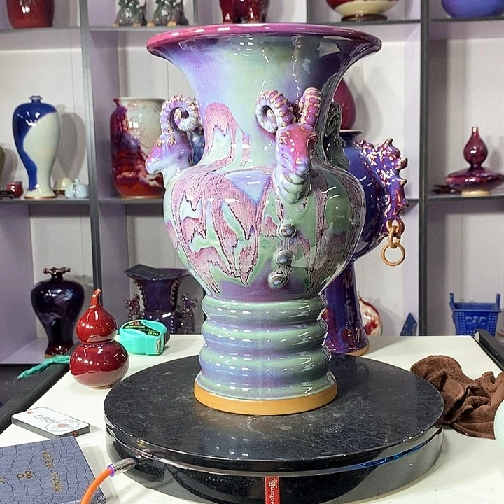 瓶中国神垕精品钧瓷