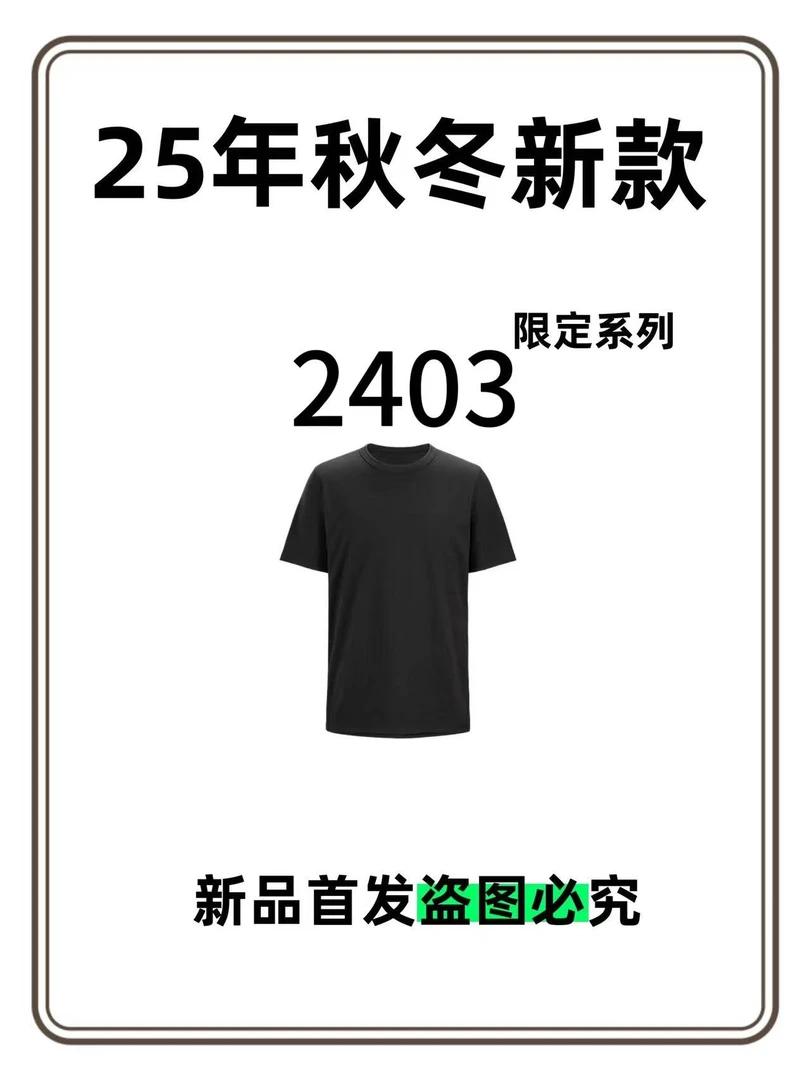 上衣男士男款运动休闲速干圆领秋冬T恤2403【海】