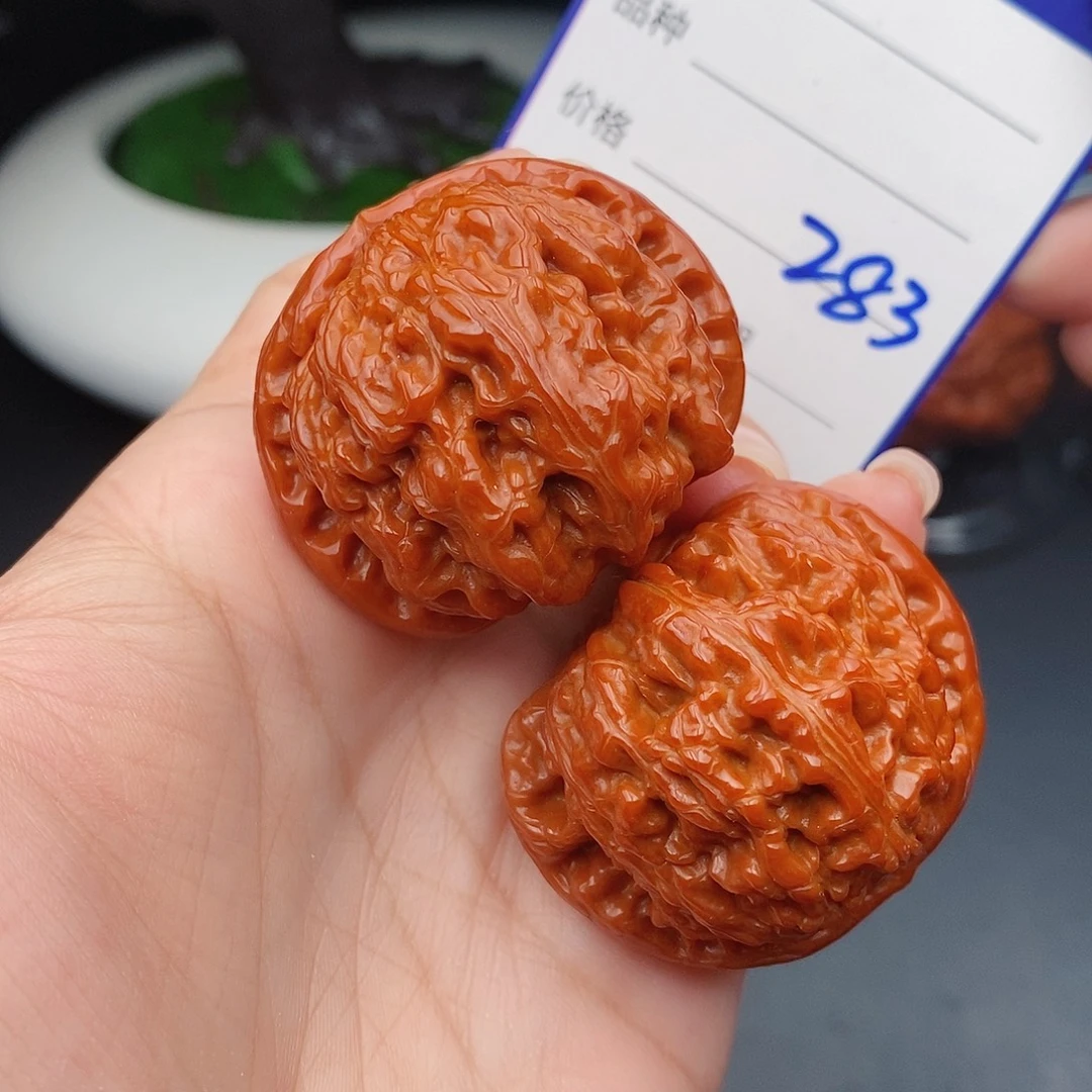 把件文玩核桃41闷白283