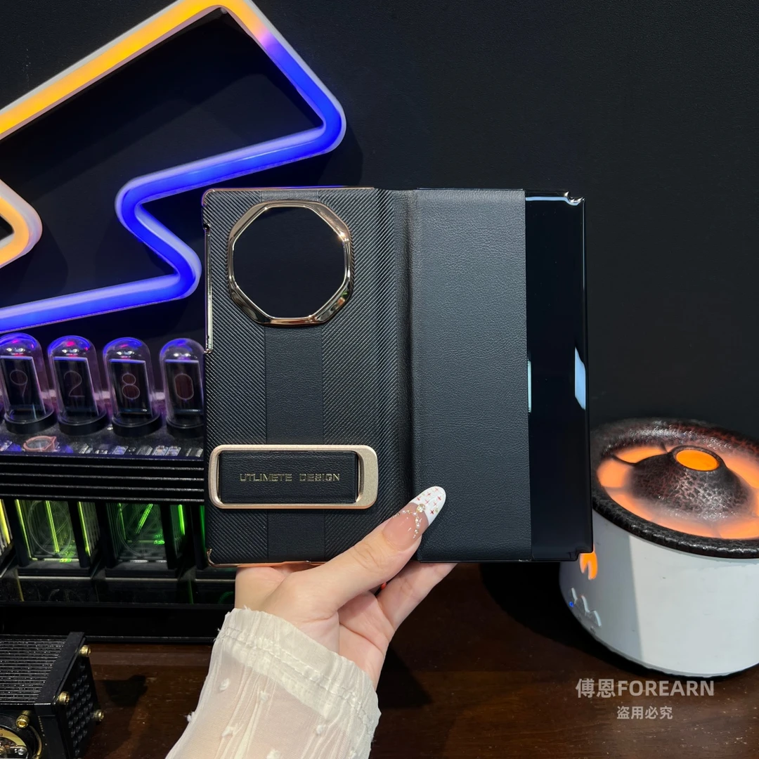 适用于华为matexts手机壳xts全包matext中轴xt真皮三折叠屏保护套