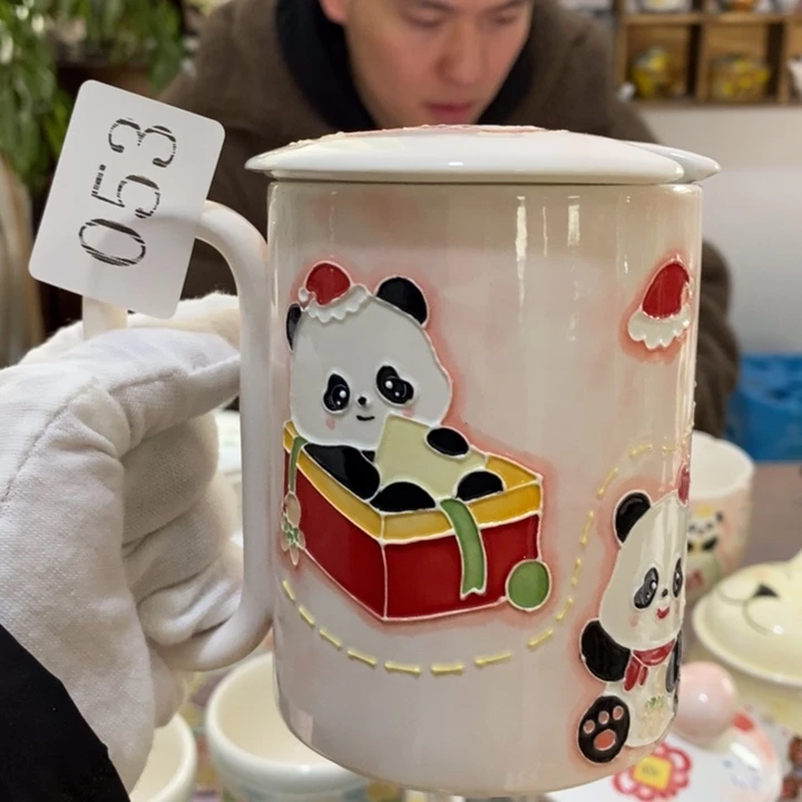 杯景德镇釉下彩手绘