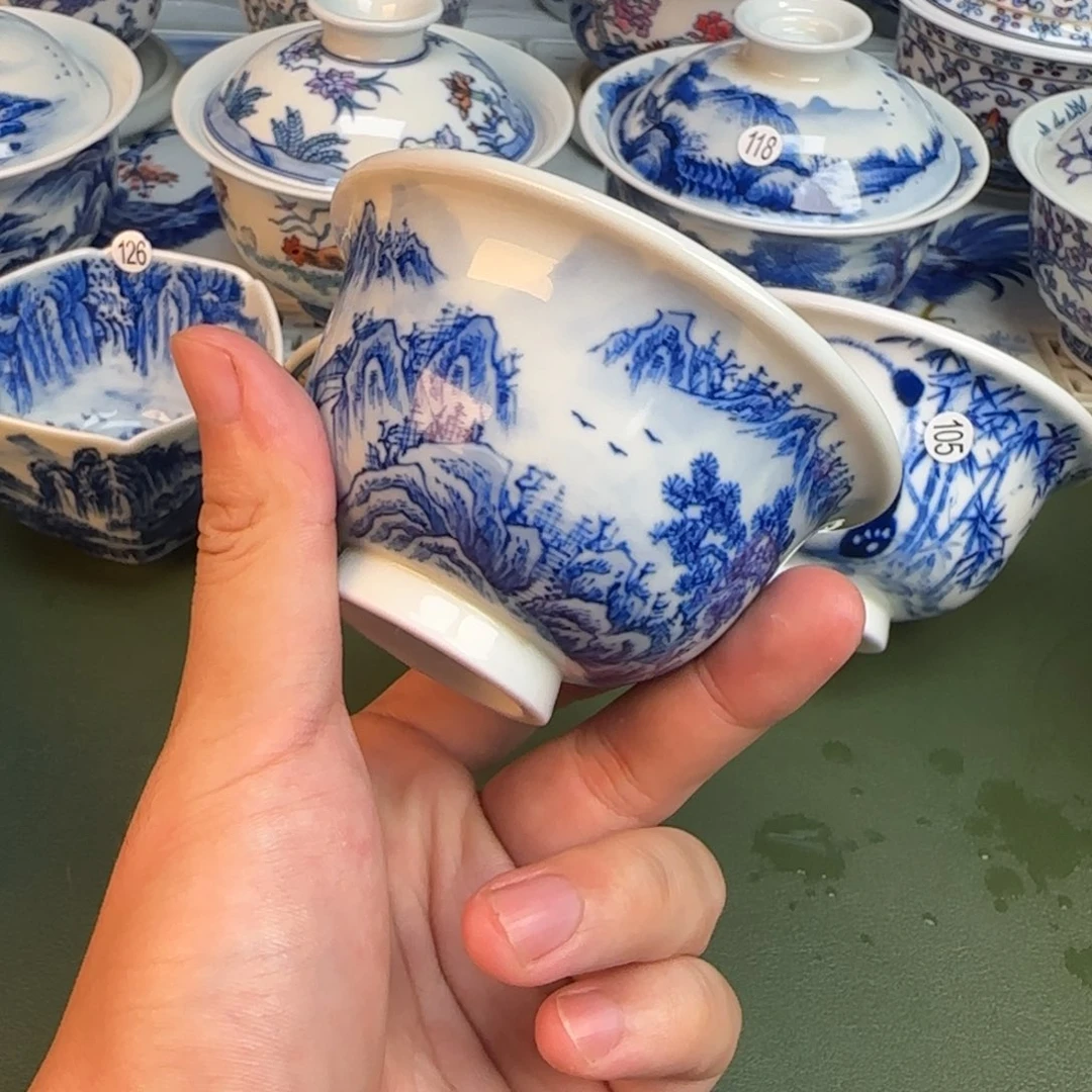 彦祖纯手工手绘茶具177