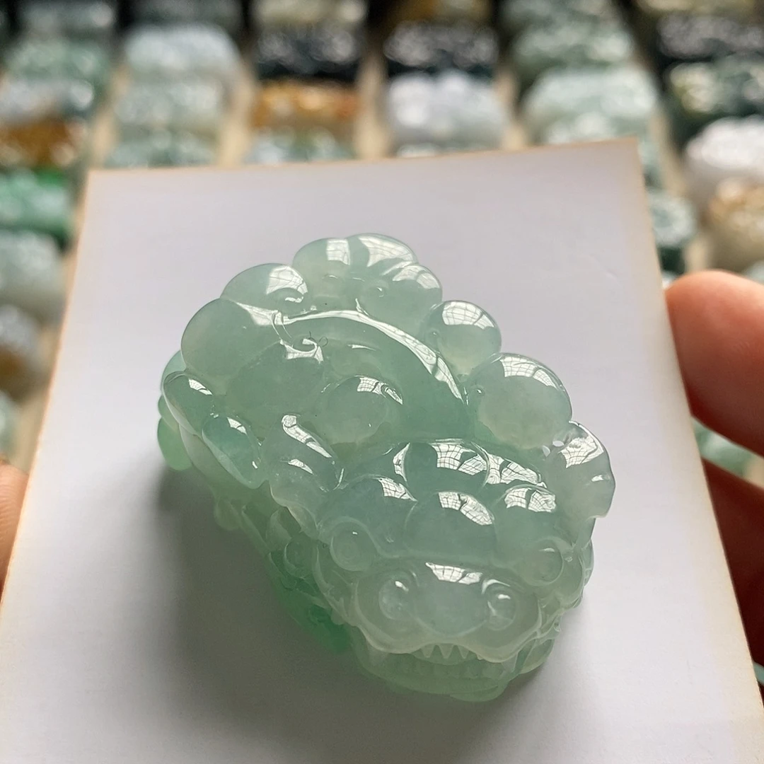 颈饰未镶嵌翡翠天然翡翠貔貅吊坠