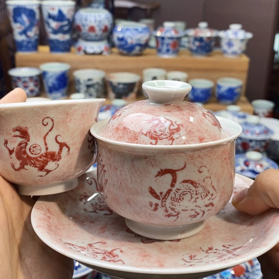 青龙白虎朱雀玄武三件套拓片