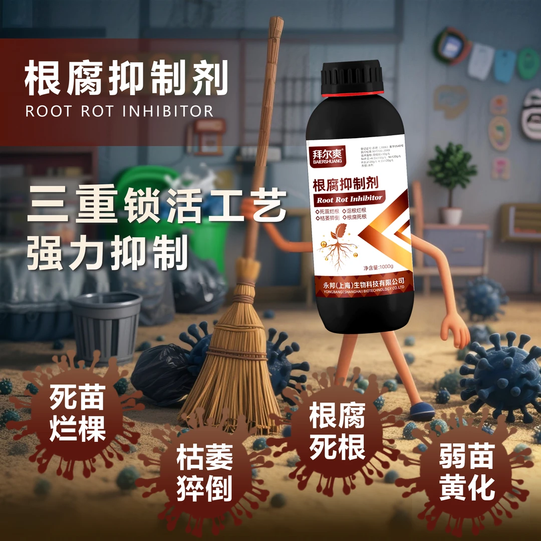 拜尔爽根腐抑制剂黑根烂根根腐猝倒茎基腐死棵黄龙生根壮根水溶肥