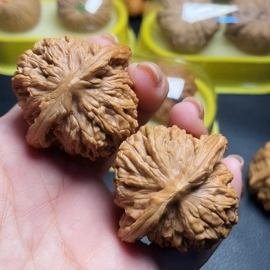 文玩核桃肉楼一对