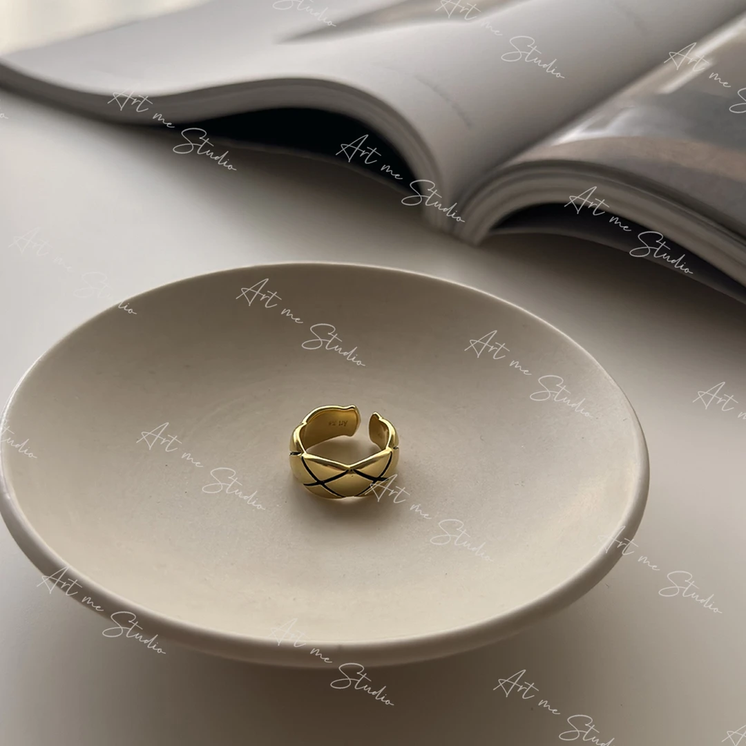 合金戒指 Artme瓜瓜呀【菱格小香戒指】czhl05