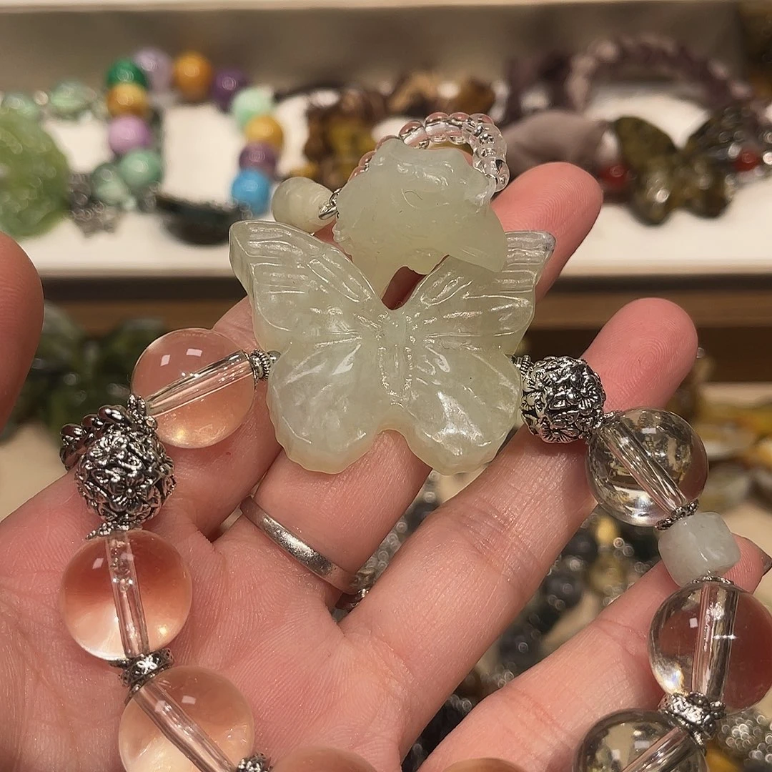 珩****蛇纹石玉合金颈饰