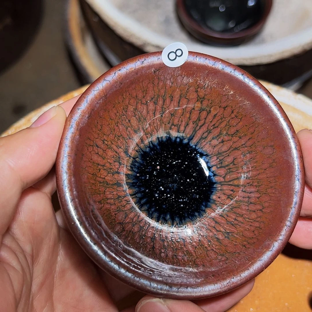 盖碗8偏心谢林灿老师行知建盏茶器