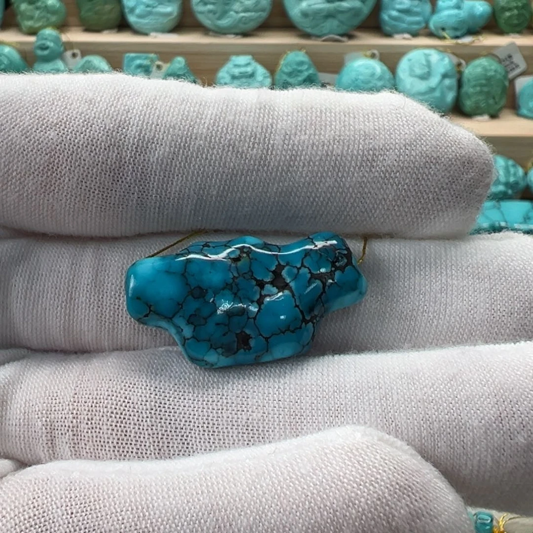 未镶嵌绿松石随形14.8mm