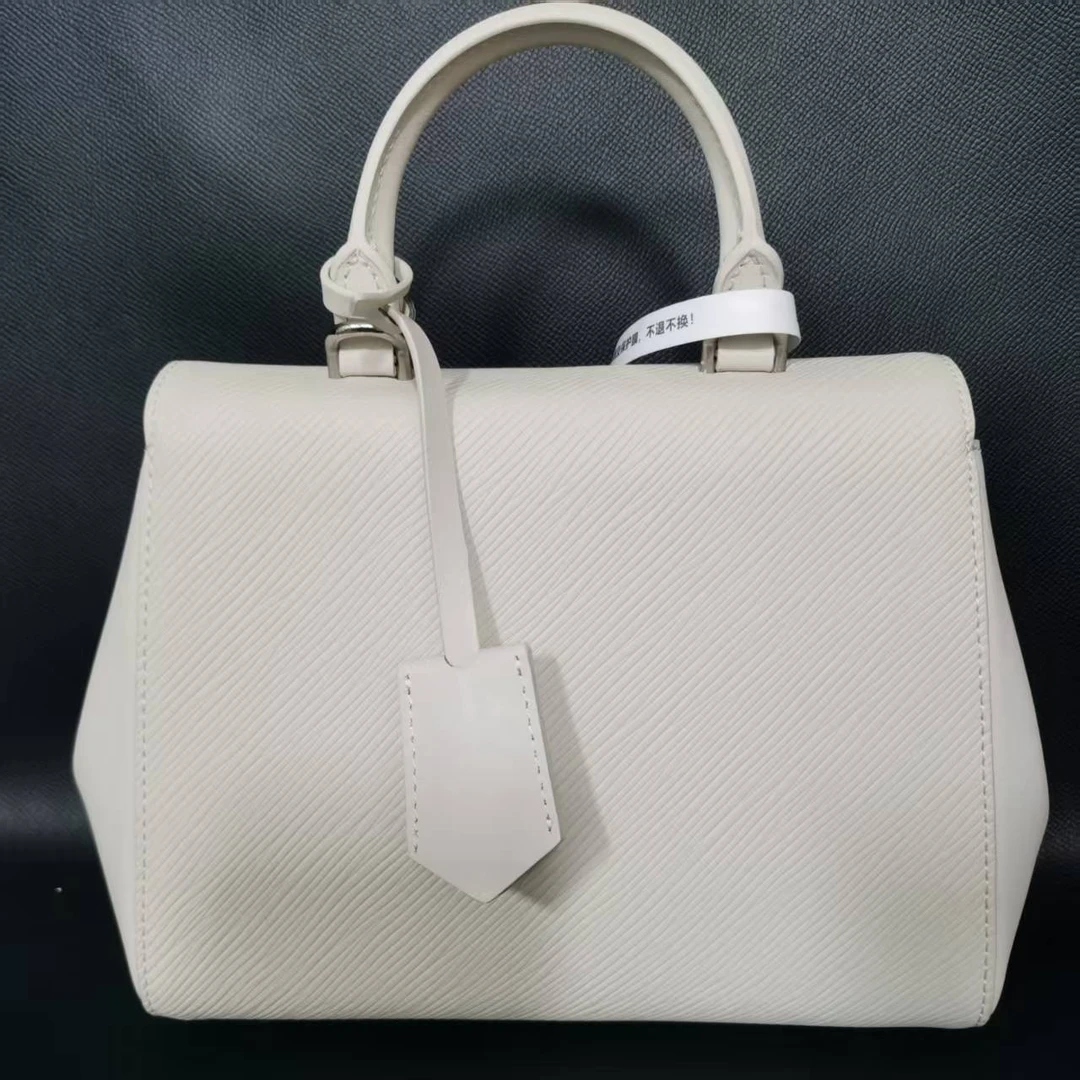 SMVP 高定奢品 潮流真皮女士包斜挎包20cm 律 11008 白色