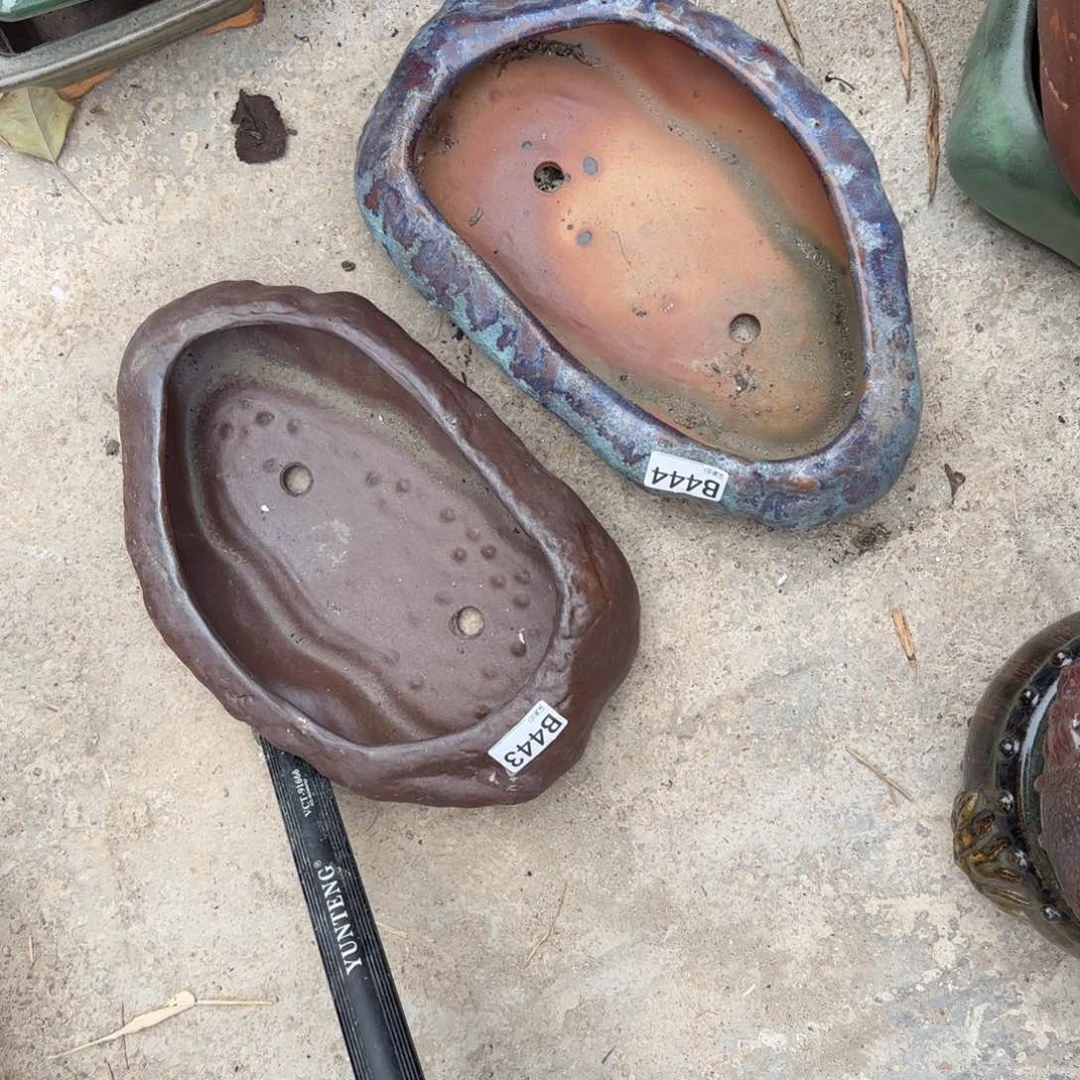 紫砂花盆C****1443    444瑕疵的