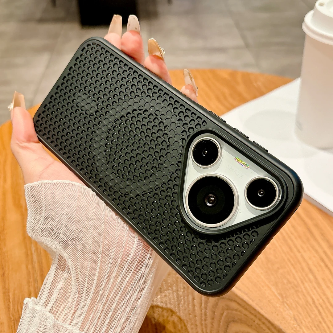 适用华为pura70pro手机壳pura80pro超薄磁吸mate70散热网壳mate60