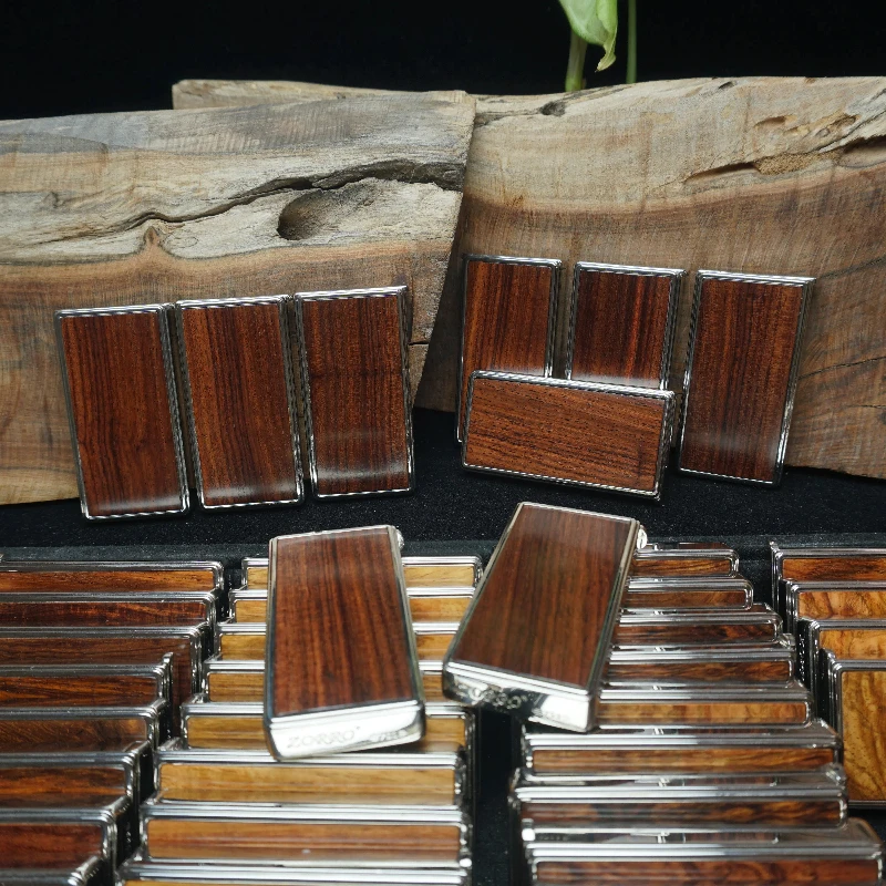 海南黄花梨ZORRO【帝王紫毕业级】原木超薄款753煤油打火机