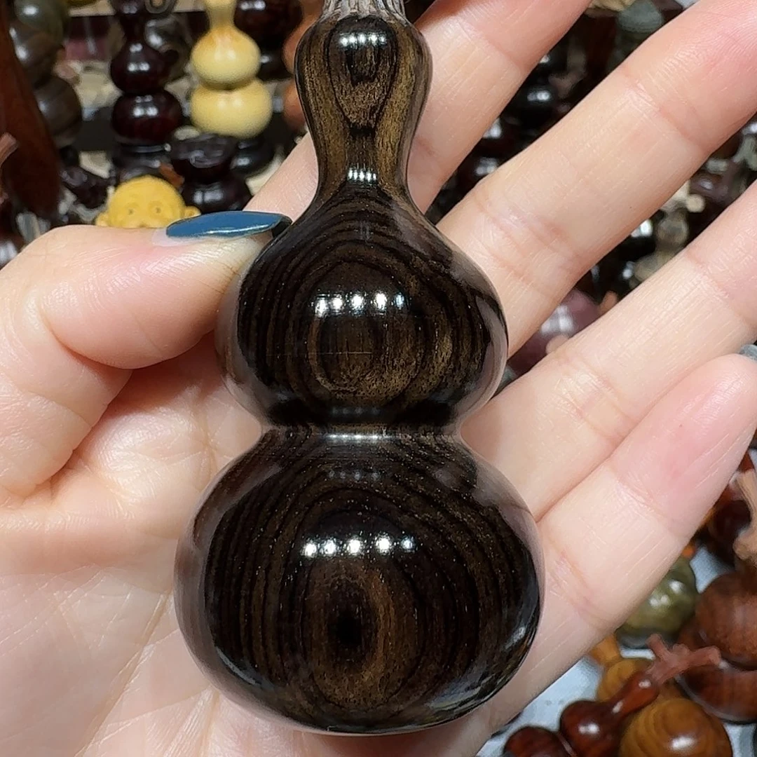 @***白香榧木紫光檀直径4.0葫芦