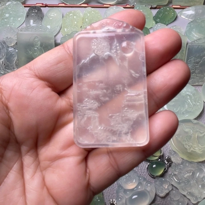 岫玉未镶嵌珠宝半成品