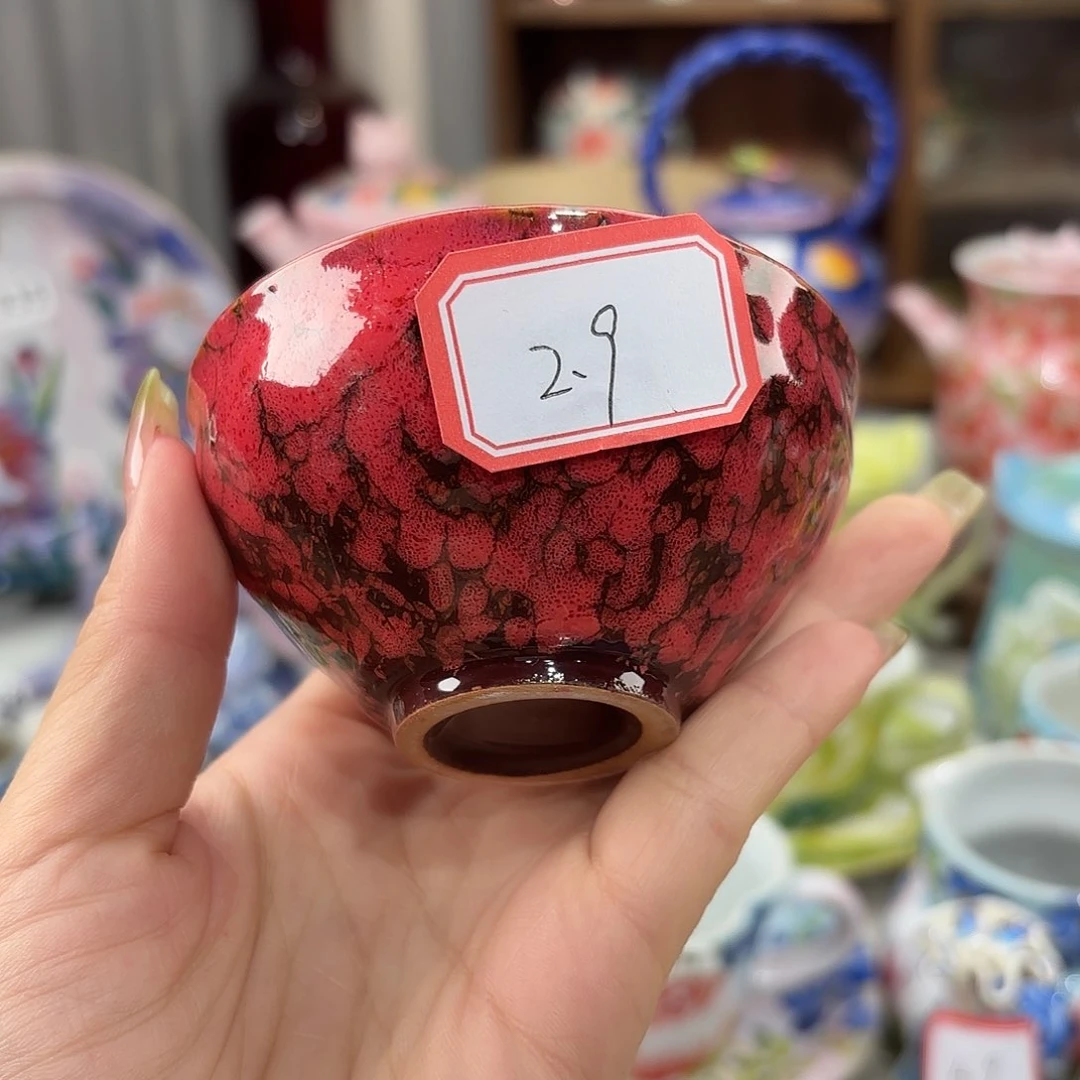 景德镇手绘高温釉下彩陶瓷茶具