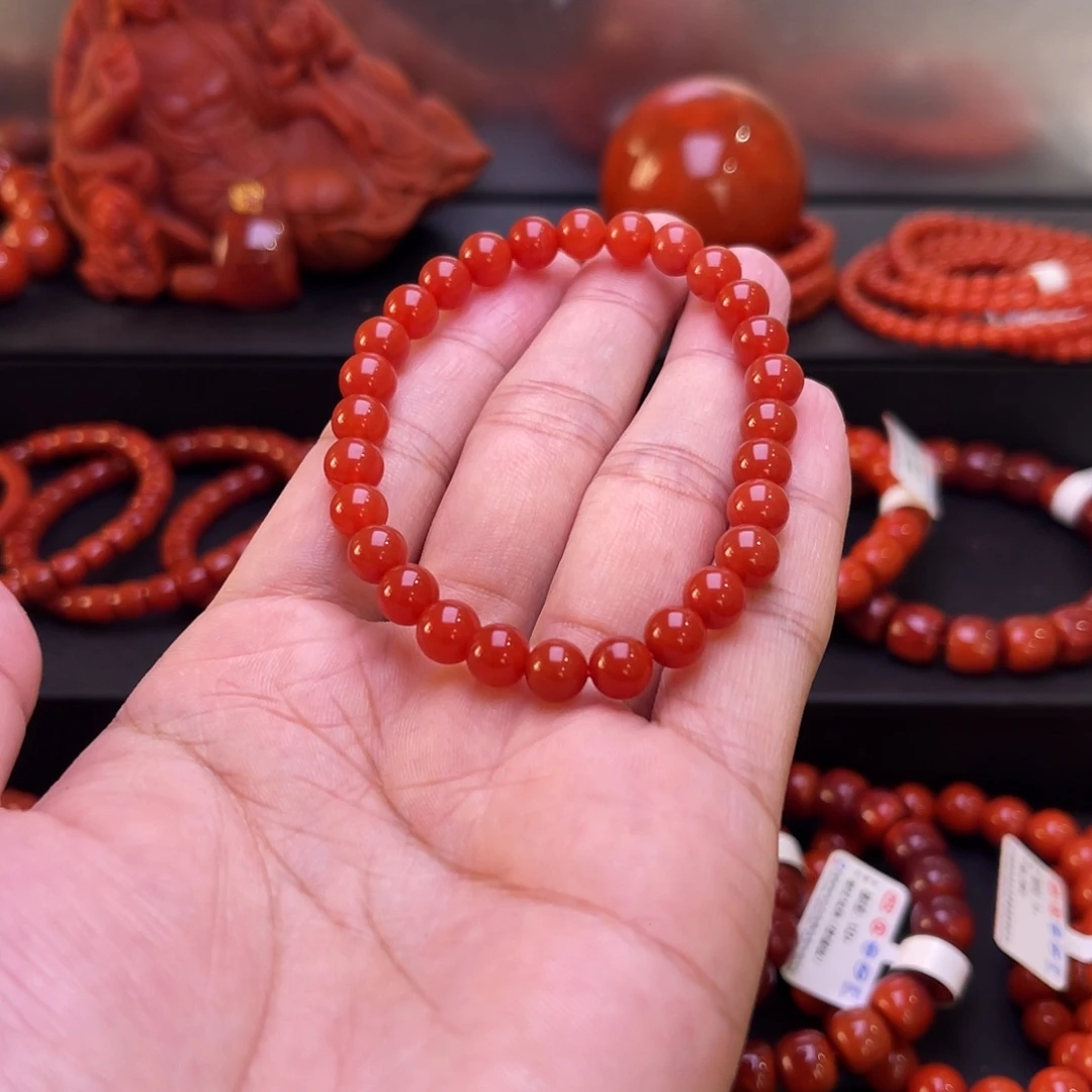 南红玛瑙未镶嵌手串南红
