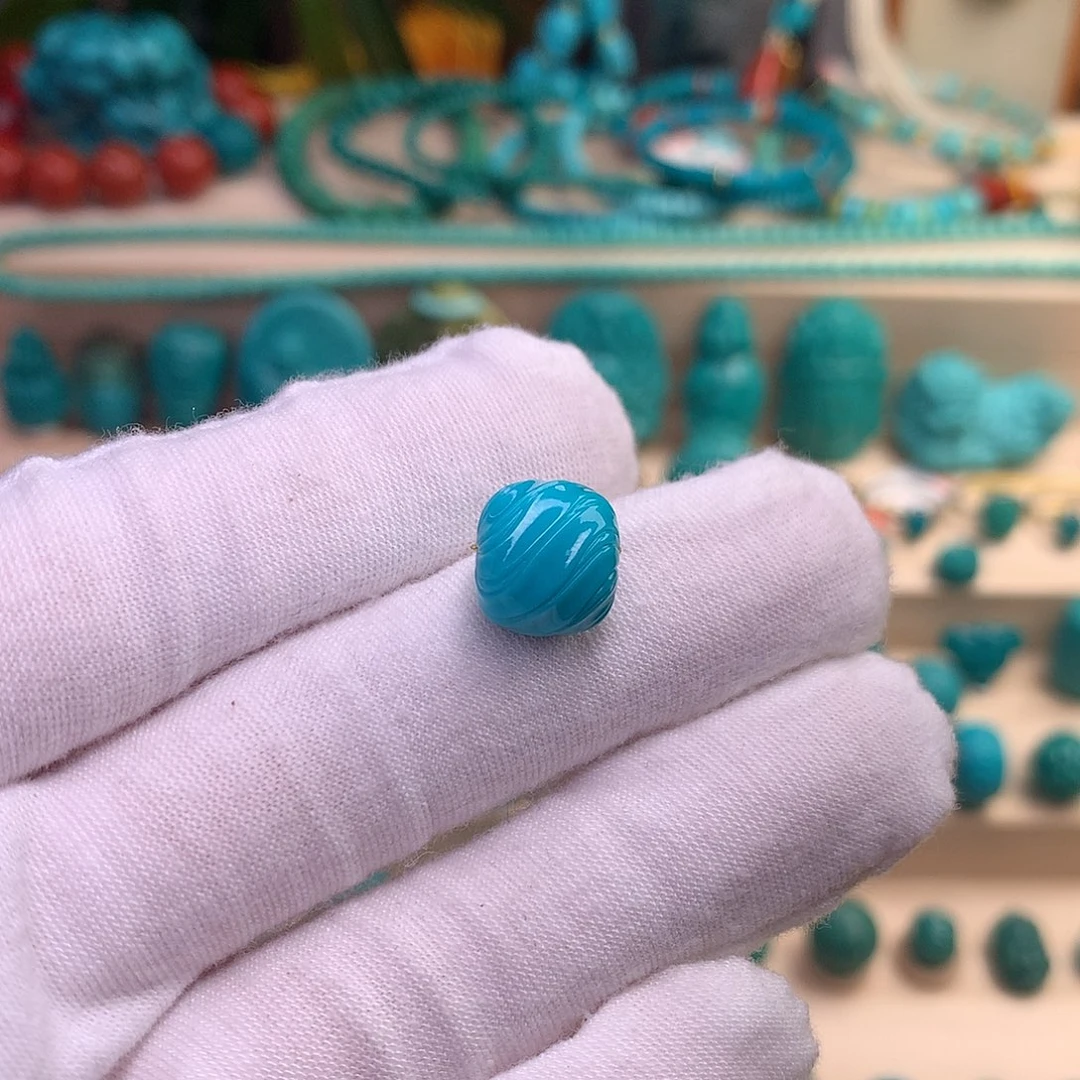 绿松石珠宝半成品未镶嵌