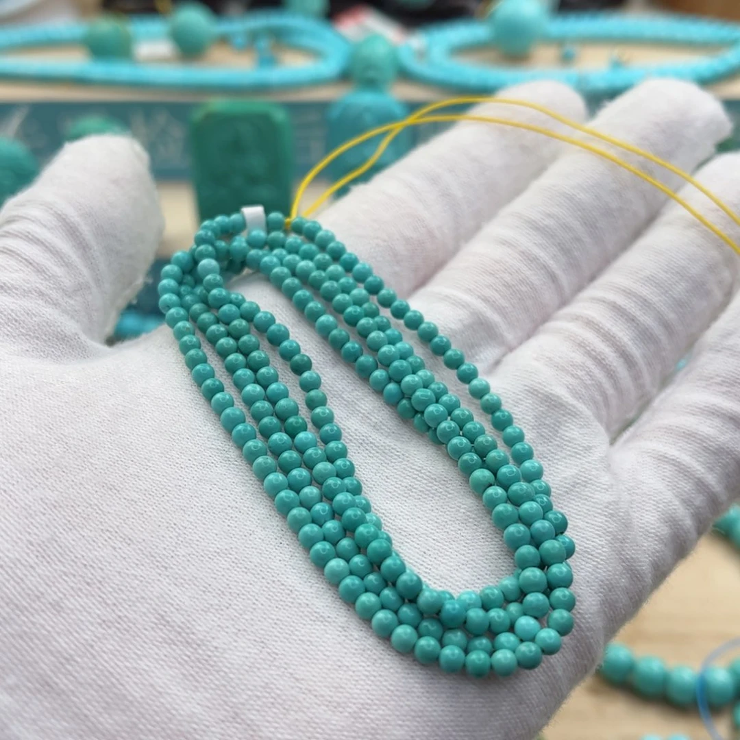 绿松石配饰未镶嵌强****面