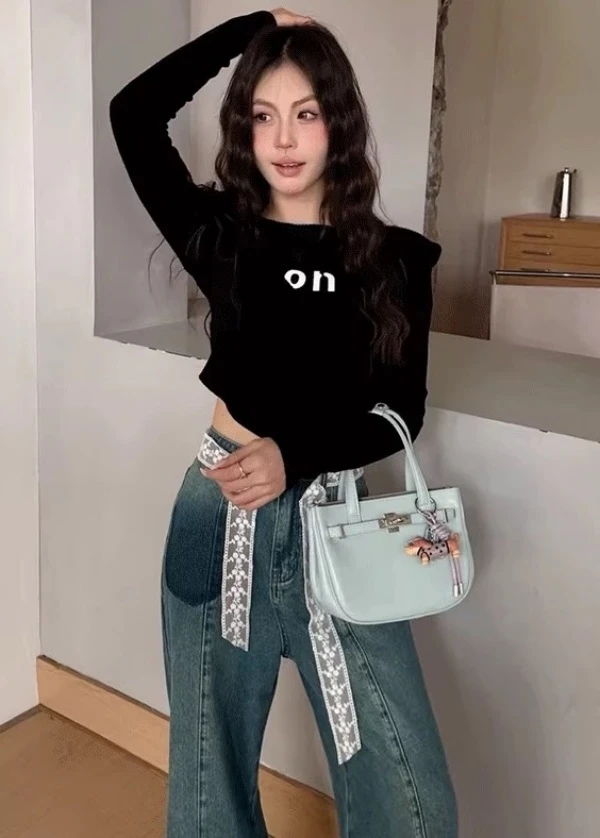 6117 糖果蓝2025新款时尚轻奢单肩双