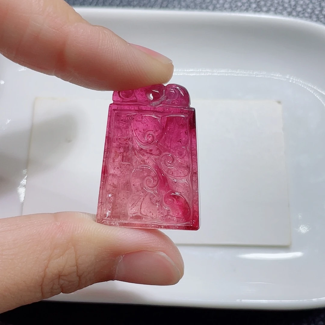 吊坠(不含链)碧玺未镶嵌碧玺吊坠