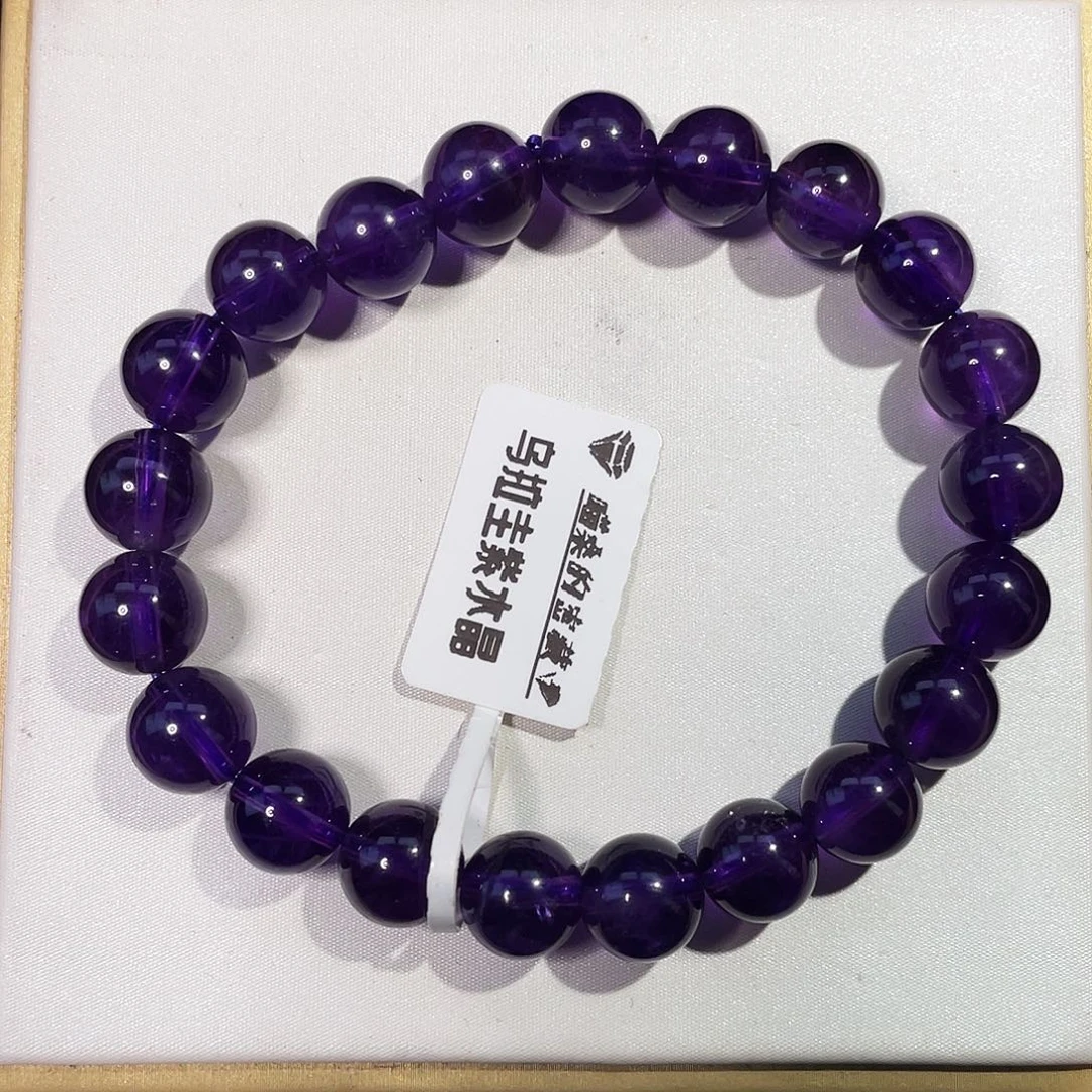 未镶嵌水晶手串9mm乌拉圭紫水