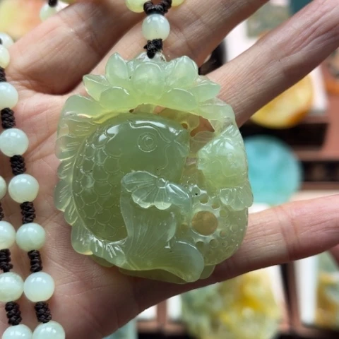 岫玉挂件未镶嵌挂件