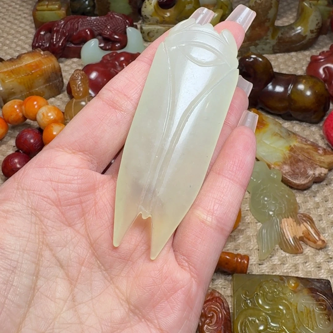 白玉菩提吊坠挂件