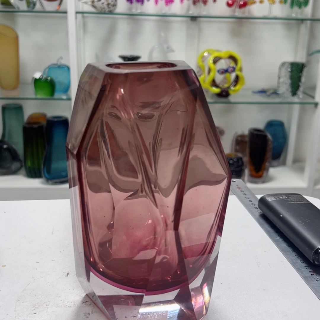 高 21 轻奢琉璃花器福利正常手工痕迹