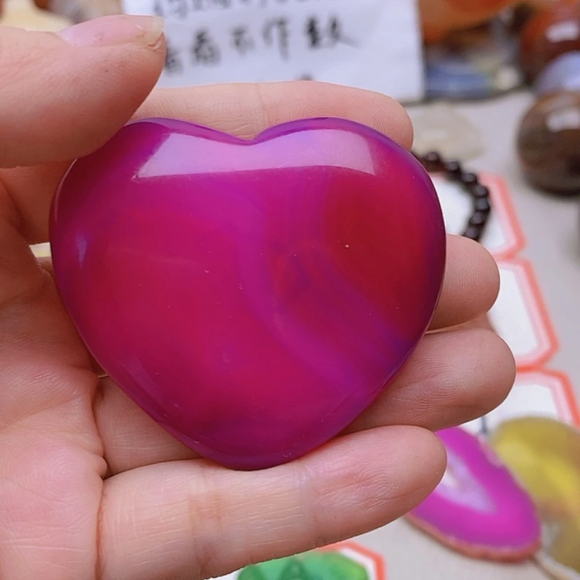 【闪购商品】未镶嵌玛瑙/玉髓珠宝半成品心****妈