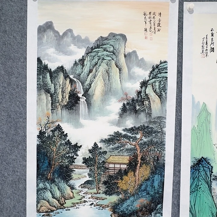 国画清音曼谷山水画