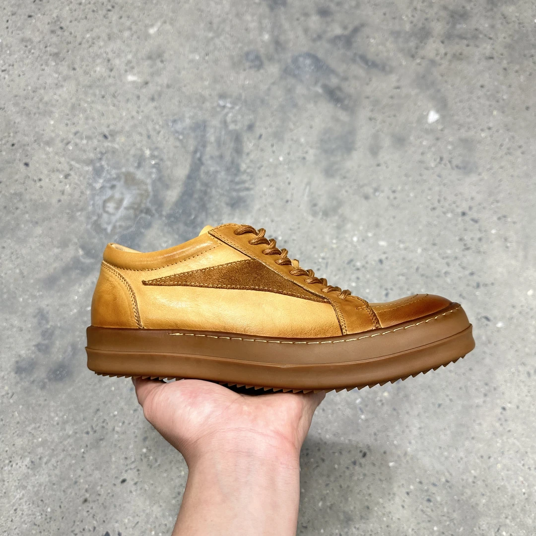 zx2236款RO风美式高街板鞋水洗马皮手工鞋（皮鞋码）