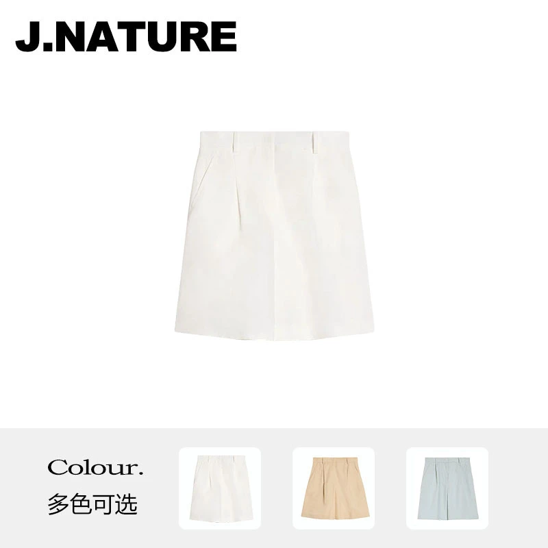 JUST NATURE ｜天丝亚麻裤「MAX订单」夏新品百搭百慕大短裤