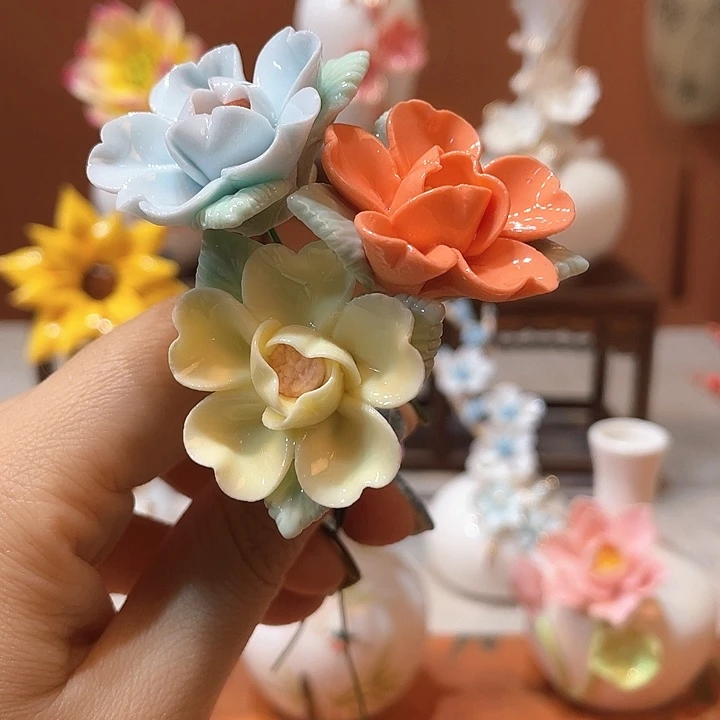 摆件手工陶瓷精致摆件