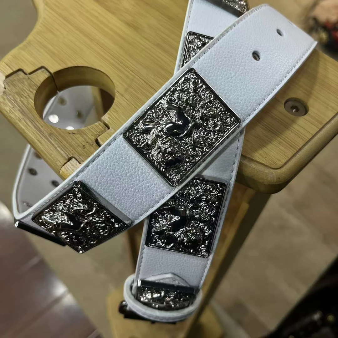 【炼铠】唐制十三銙白色狮蛮带