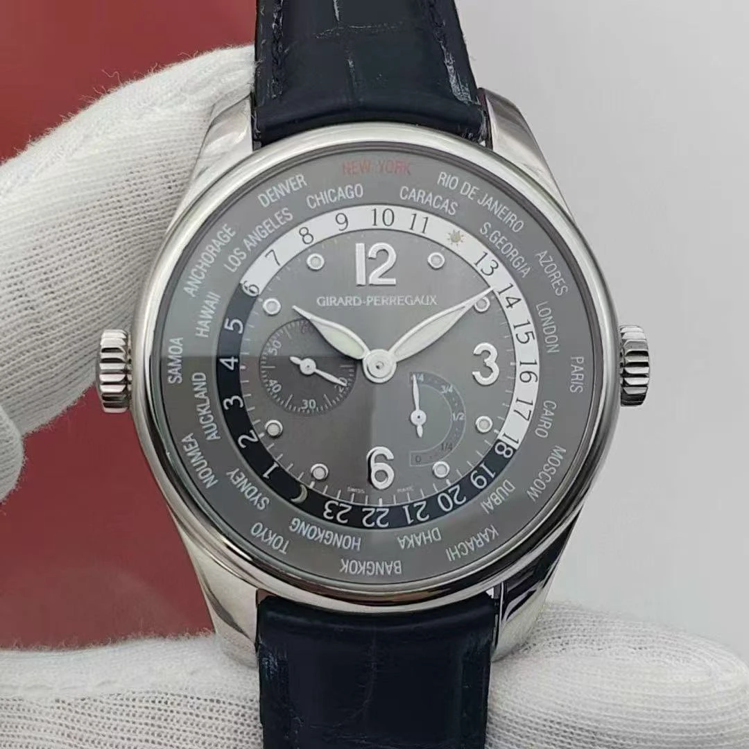 99新 Girard- Perregaux/芝柏表 男表系列/41/世界时/动储