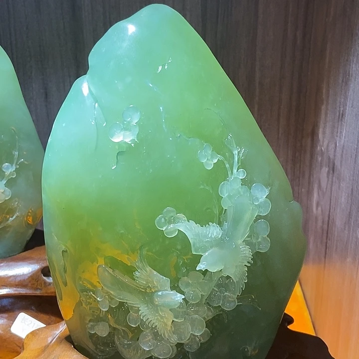 蛇纹石玉（覆膜）合金珠宝奇石