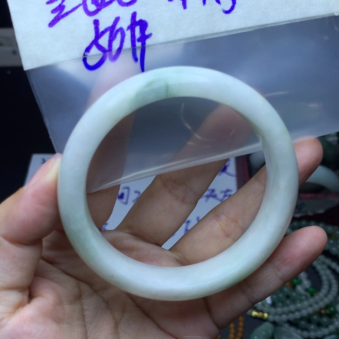 定制翡翠未镶嵌手镯56