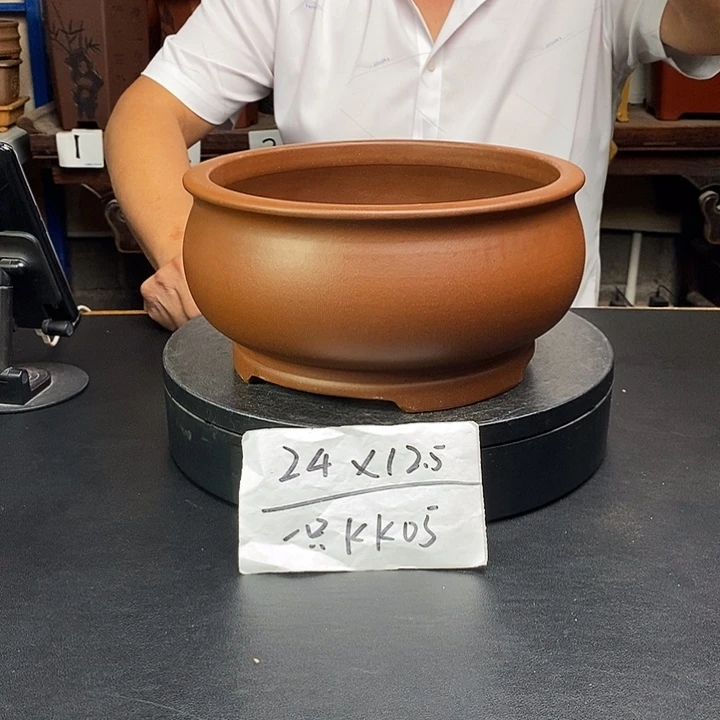 紫砂花盆货号一只KK005