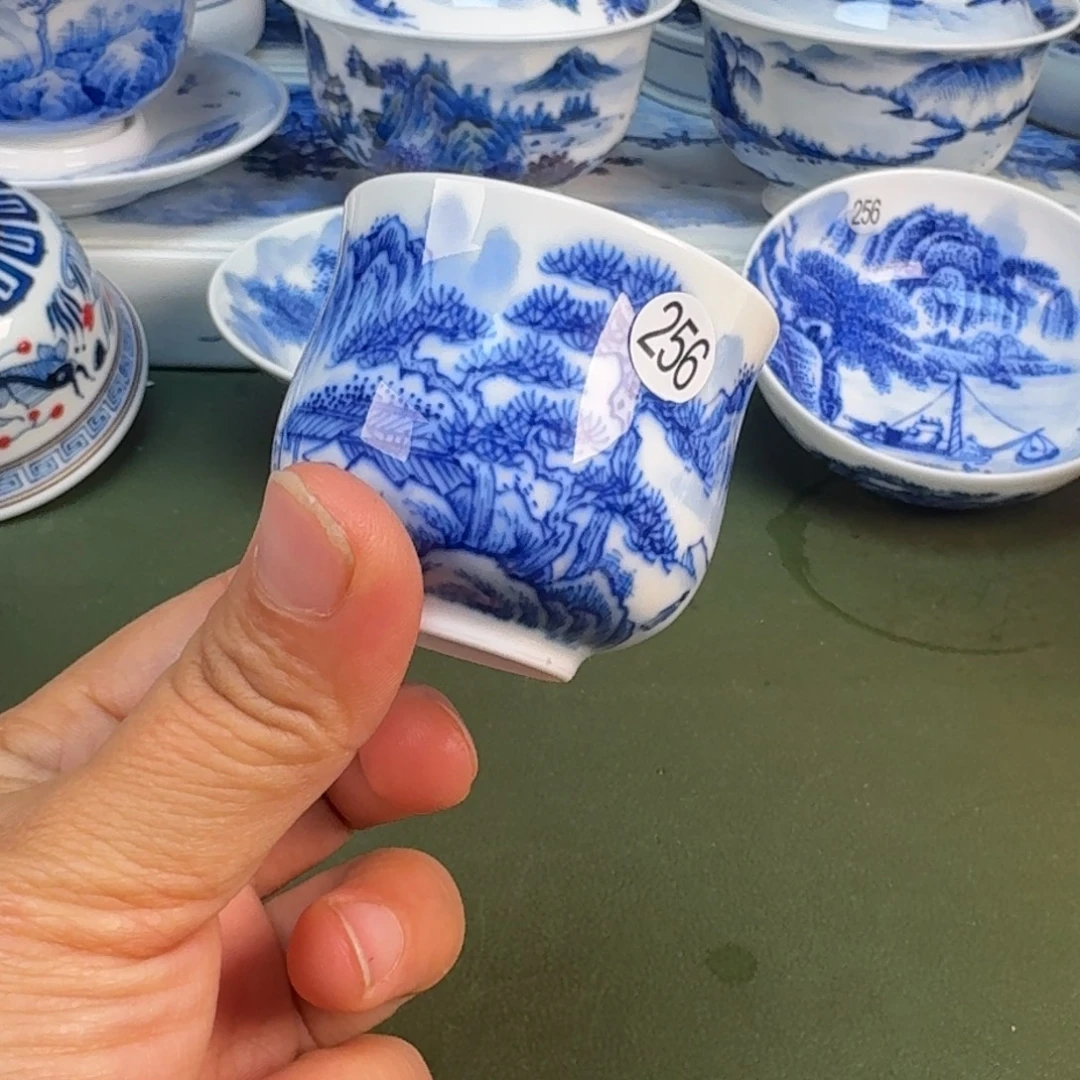 陶瓷景德镇纯手绘茶具圆圆256