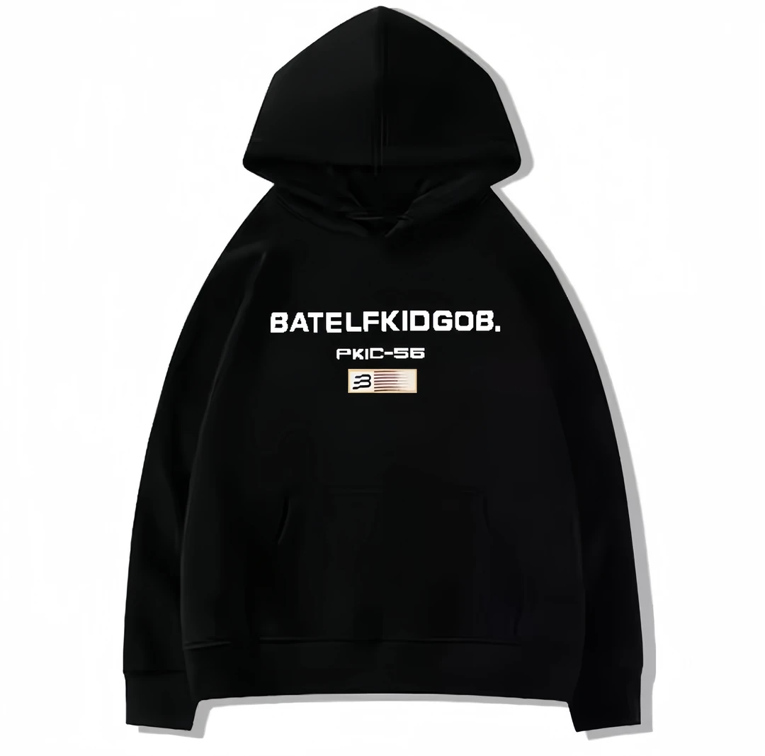 高级感重磅字母印花连帽衫卫衣男女秋冬加绒加厚美式休闲情侣外套