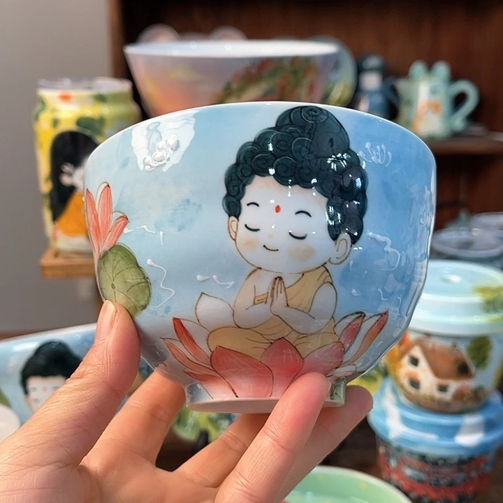 陶景德镇釉下手绘陶瓷