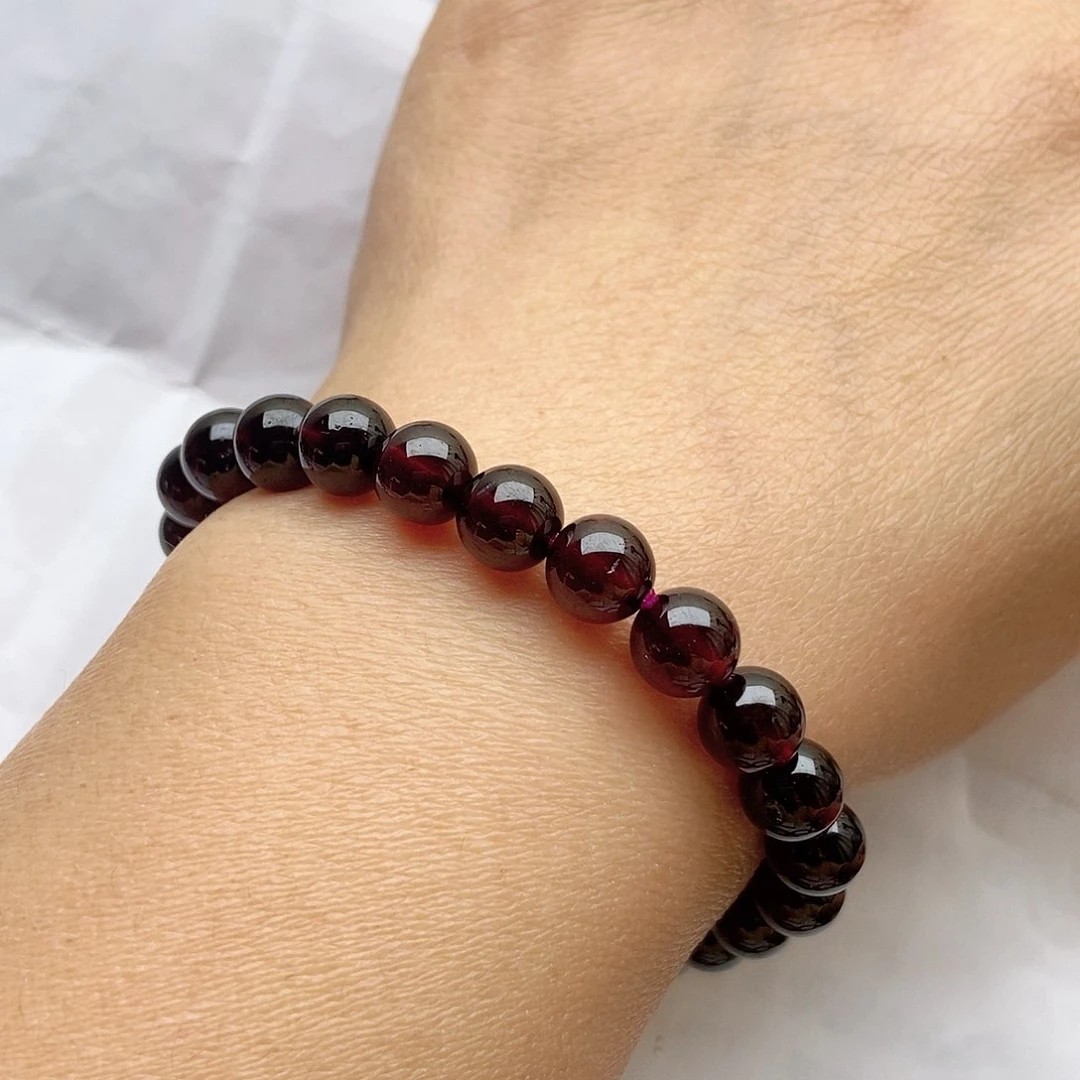 石榴石手链未镶嵌8.0福利