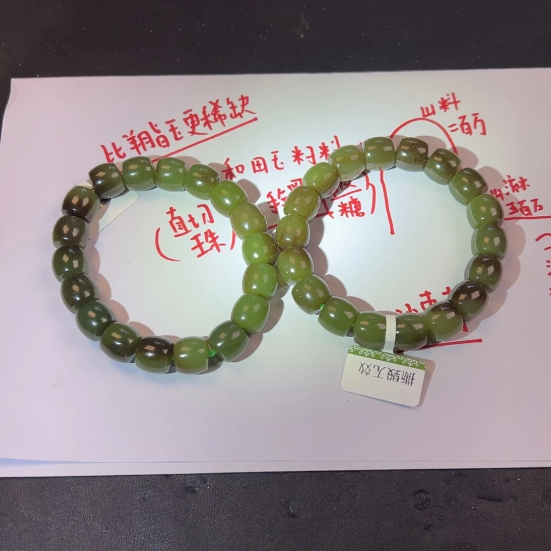 颈饰未镶嵌和田玉多样性拍一发一沙枣青带糖皮卡12货头