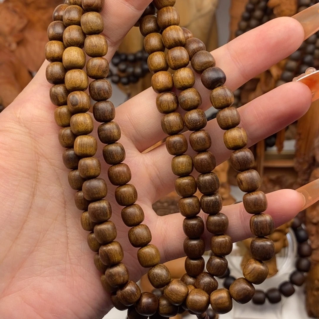 檀香木手串/手链福利老山檀0.7*0.8*108黑沉奶香微瑕