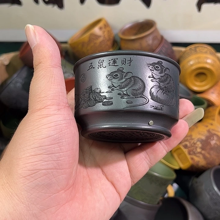 茶杯紫砂全手工紫砂主人杯