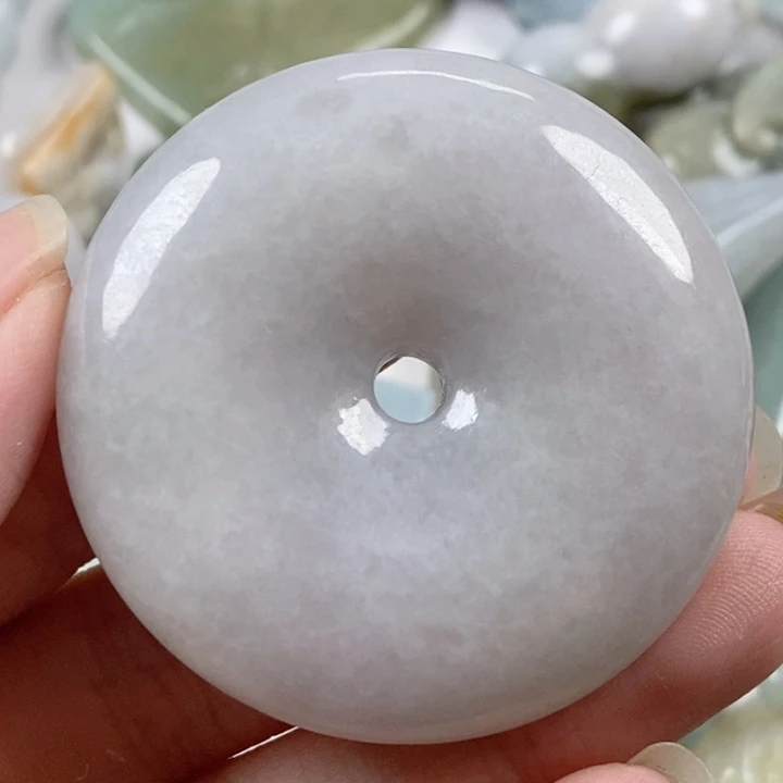 翡翠未镶嵌颈饰天然翡翠直径46