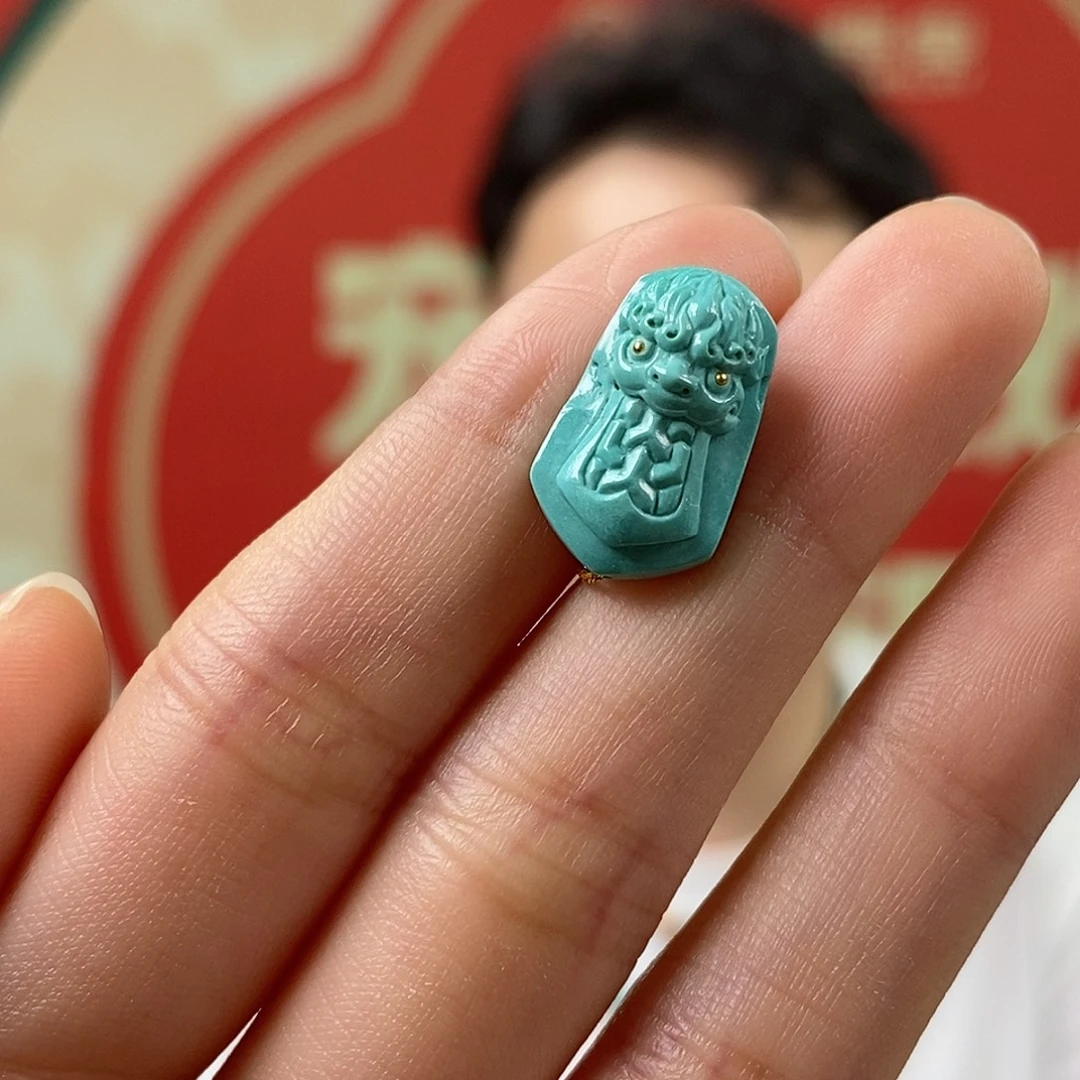 绿松石未镶嵌挂件